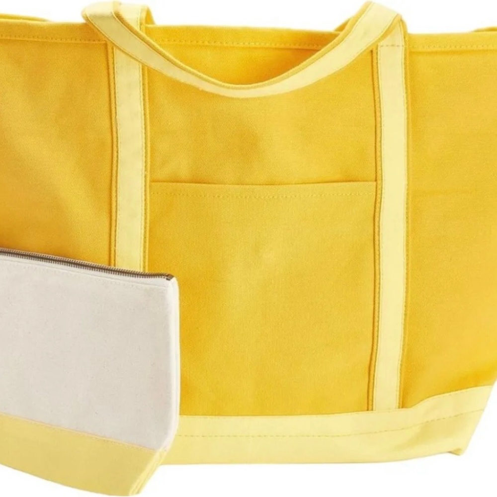 Shorebags Large Zip Top Boat Tote Pouch Canary.
